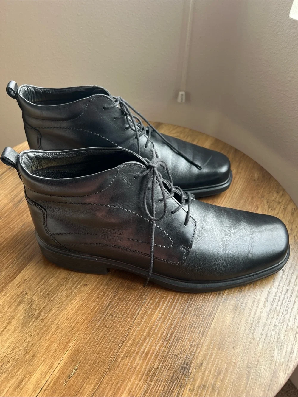 ECCO Gore-Tex Leather Chukka Boots EU 46 US 12–12.5 Waterproof |Cedar Shoe Trees